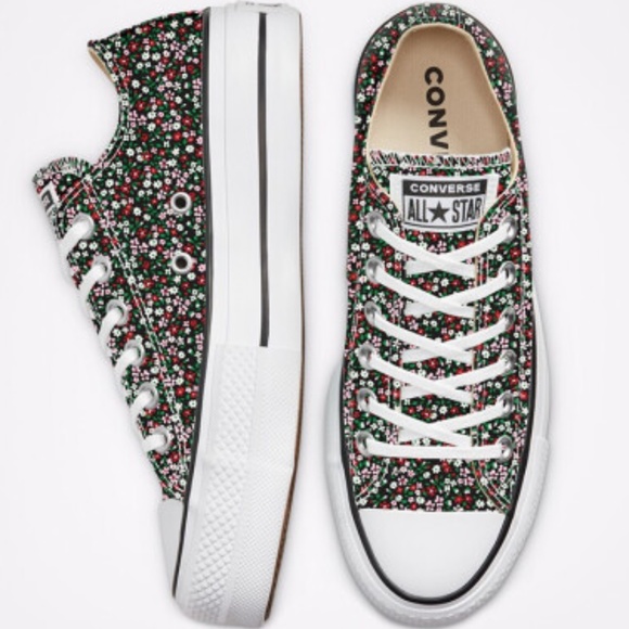 Converse Shoes - New Converse Vintage Floral Platform CTAS